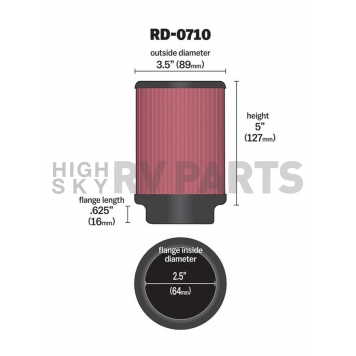 K & N Filters Air Filter - RD-0710-1