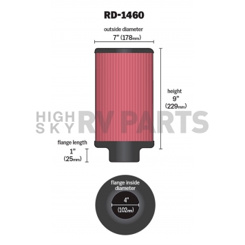 K & N Filters Air Filter - RD-1460-1