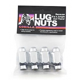 Gorilla Lug Nut 12x1.5 Chrome Plated Pack Of 4 - 68137LB