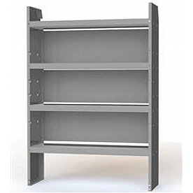 KargoMaster Van Storage Shelf Unit - 3 Shelves Gray Steel - 48424