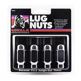Gorilla Lug Nut 1/2x20 Chrome Plated Pack Of 4 - 68187