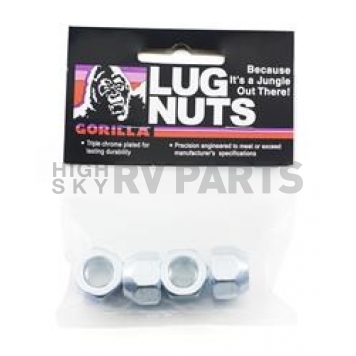 Gorilla Lug Nut 14x1.5 Zinc Plated Pack Of 4 - 70047B