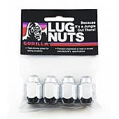 Gorilla Lug Nut 1/2x20 Chrome Plated Pack Of 4 - 71187B