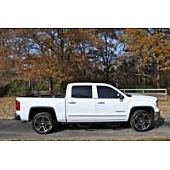 N-Fab Nerf Bar - Truck Wheel to Wheel Black Gloss Powder Coated Steel Round - C1489CC
