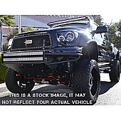 N-Fab Grille Insert - Black Matte Textured Powder Coated Steel Rectangular - D09MG1