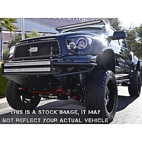 N-Fab Grille Insert - Black Matte Textured Powder Coated Steel Rectangular - D09MG1