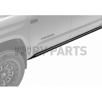 N-Fab Rocker Panel Guard - Black Round Tube Textured Powder Coated Steel Single - D194RKRCC