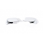 Putco Exterior Mirror Cover Driver And Passenger Side Silver ABS Plastic Set Of 2 - 400132