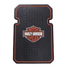 Plasticolor Floor Mat - Universal Fit Rubber Harley Davidson Logo Set of 2 - 000666R01