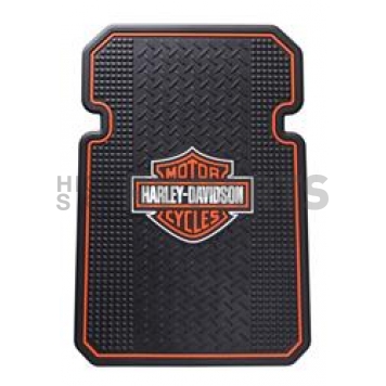 Plasticolor Floor Mat - Universal Fit Rubber Harley Davidson Logo Set of 2 - 000666R01