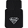 Plasticolor Floor Mat - Universal Fit Rubber Gray Superman Logo Set of 2 - 001337R05