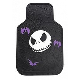 Plasticolor Floor Mat - Universal Fit Rubber Nightmare Before Christmas Bones Set of 2 - 001484R01