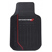 Plasticolor Floor Mat - Universal Fit Rubber Dodge Logo Set of 2 - 001619R01