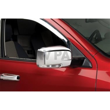 Putco Exterior Mirror Cover Driver And Passenger Side Silver ABS Plastic Set Of 2 - 400501