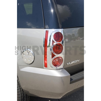 Putco Tail Light Molding - Round ABS Plastic Silver - 400828