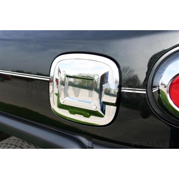 Putco Fuel Door Cover - Chrome Plated Silver ABS Plastic - 400937