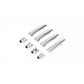 Putco Exterior Door Handle Cover - Silver ABS Plastic Chrome Plated - 401041