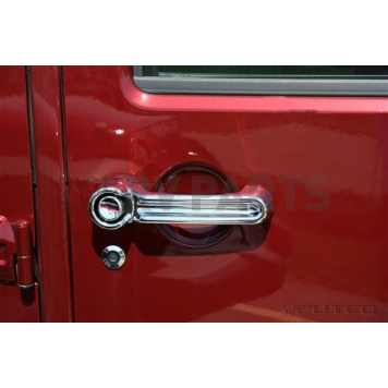 Putco Exterior Door Handle Cover - Silver ABS Plastic Chrome Plated - 401046-3