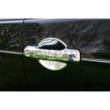 Putco Exterior Door Handle Cover - Silver ABS Plastic Chrome Plated - 401052