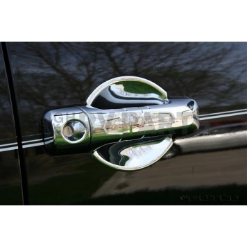 Putco Exterior Door Handle Cover - Silver ABS Plastic Chrome Plated - 401052-1