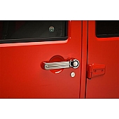 Putco Exterior Door Handle Cover - Silver ABS Plastic Chrome Plated - 401055