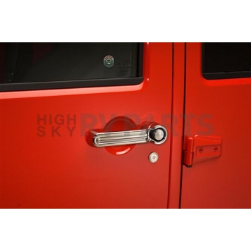 Putco Exterior Door Handle Cover - Silver ABS Plastic Chrome Plated - 401055
