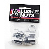 Gorilla Lug Nut 1/2x20 Chrome Plated Pack Of 4 - 73087B