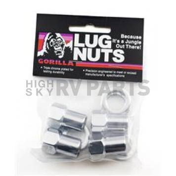 Gorilla Lug Nut 1/2x20 Chrome Plated Pack Of 4 - 73087B