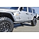 N-Fab Rocker Panel Guard - Black Round Tube Cab Length Textured Powder Coated Steel Single - J184RKRS4