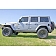 N-Fab Rocker Panel Guard - Black Round Tube Cab Length Textured Powder Coated Steel Single - J184RKRS4