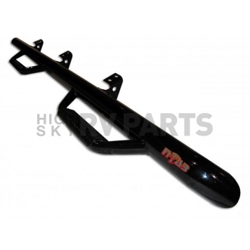 N-Fab Nerf Bar - Truck Wheel to Wheel Black Gloss Powder Coated Steel Round - G1583CC-1