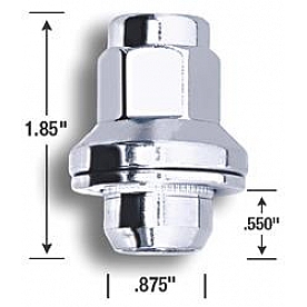 Gorilla Lug Nut 14x1.5 Chrome Plated Single Sold As Box Of 30 - 73148TXX