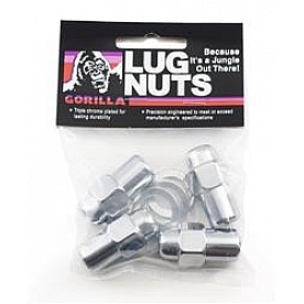 Gorilla Lug Nut 7/16x20 Chrome Plated Pack Of 4 - 73177B