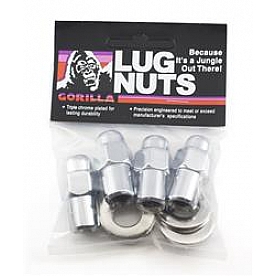 Gorilla Lug Nut 7/16x20 Chrome Plated Pack Of 4 - 73177CRB