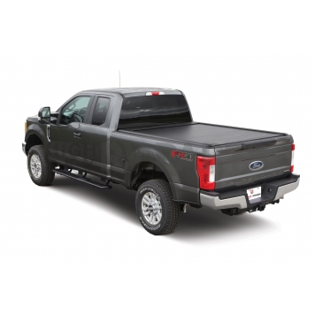 Pace Edwards Tonneau Cover Hard Manual Retractable Black Matte Powder Coated Aluminum - KMCA34A65