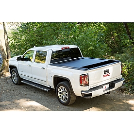 Pace Edwards Tonneau Cover Hard Manual Retractable Black Matte Powder Coated Aluminum - KMTA10A38
