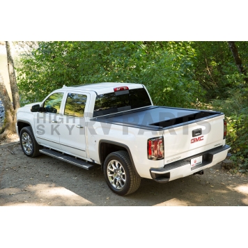 Pace Edwards Tonneau Cover Hard Manual Retractable Black Matte Powder Coated Aluminum - KMTA10A38