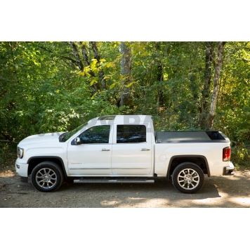 Pace Edwards Tonneau Cover Hard Manual Retractable Black Matte Powder Coated Aluminum - KMTA10A38-2