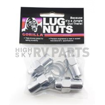 Gorilla Lug Nut 1/2x20 Chrome Plated Pack Of 4 - 73187B