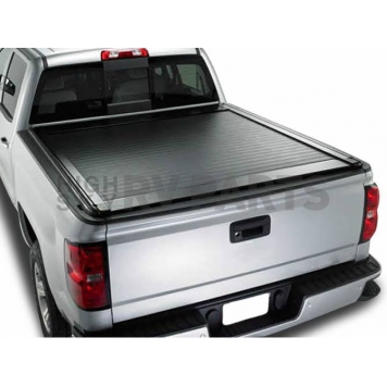 Pace Edwards Tonneau Cover Hard Manual Retractable Black Matte Powder Coated ArmorTek Vinyl Over Aluminum - KRTA10A38
