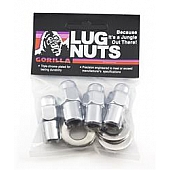 Gorilla Lug Nut 1/2x20 Chrome Plated Pack Of 4 - 73187CRB