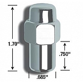 Gorilla Lug Nut 1/2x20 Chrome Plated Pack Of 4 - 73187KB