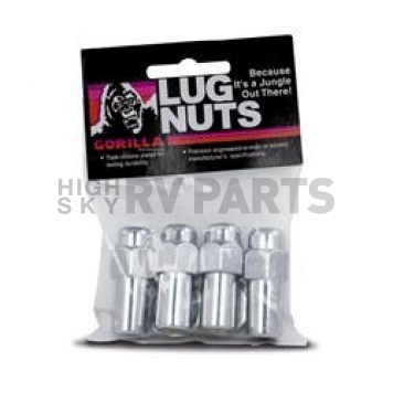 Gorilla Lug Nut 12x1.5 Chrome Plated Pack Of 4 - 74137B