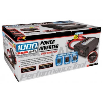 Performance Tool Power Inverter 1000 Watt/2000 Peak - W16652-4