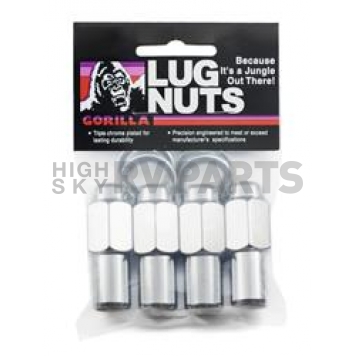 Gorilla Lug Nut 9/16x18 Chrome Plated Pack Of 4 - 75197XLB