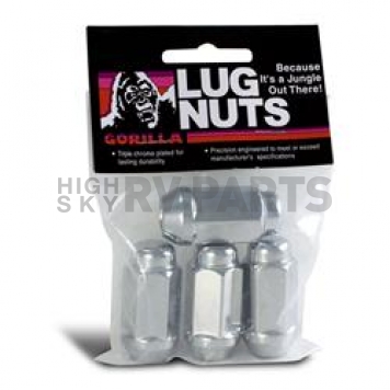 Gorilla Lug Nut 14x2.0 Chrome Plated Pack Of 4 - 76107B