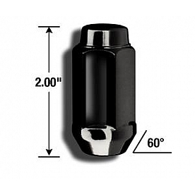 Gorilla Lug Nut 14x2.0 Black Chrome Box Of 16 - 76108BC