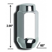 Gorilla Lug Nut 14x2.0 Chrome Plated Box Of 16 - 76108HT