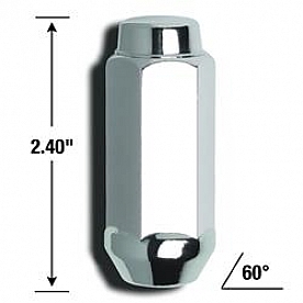 Gorilla Lug Nut 9/16x18 Chrome Plated Box Of 16 - 76198XL