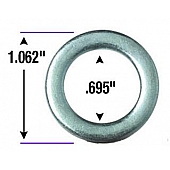 Gorilla Lug Nut Washer Round Center Hole Zinc Plated Set Of 5 - 79900C